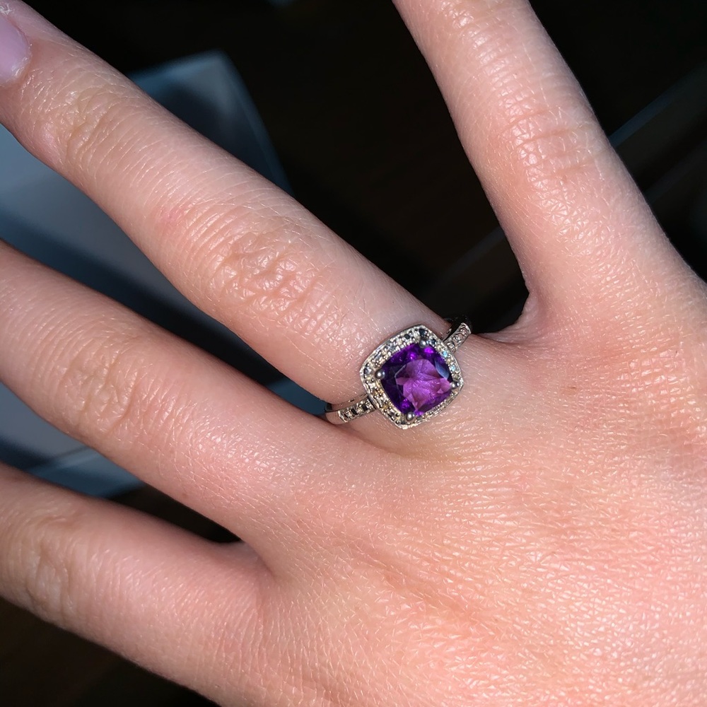 Purple stone ring